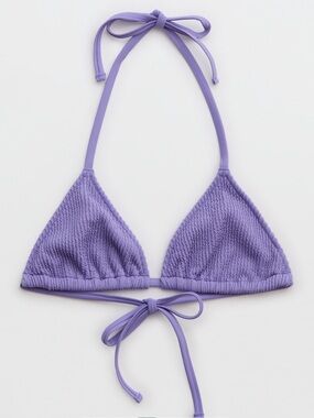 NWT Aerie Crinkle String Triangle Bikini Top
